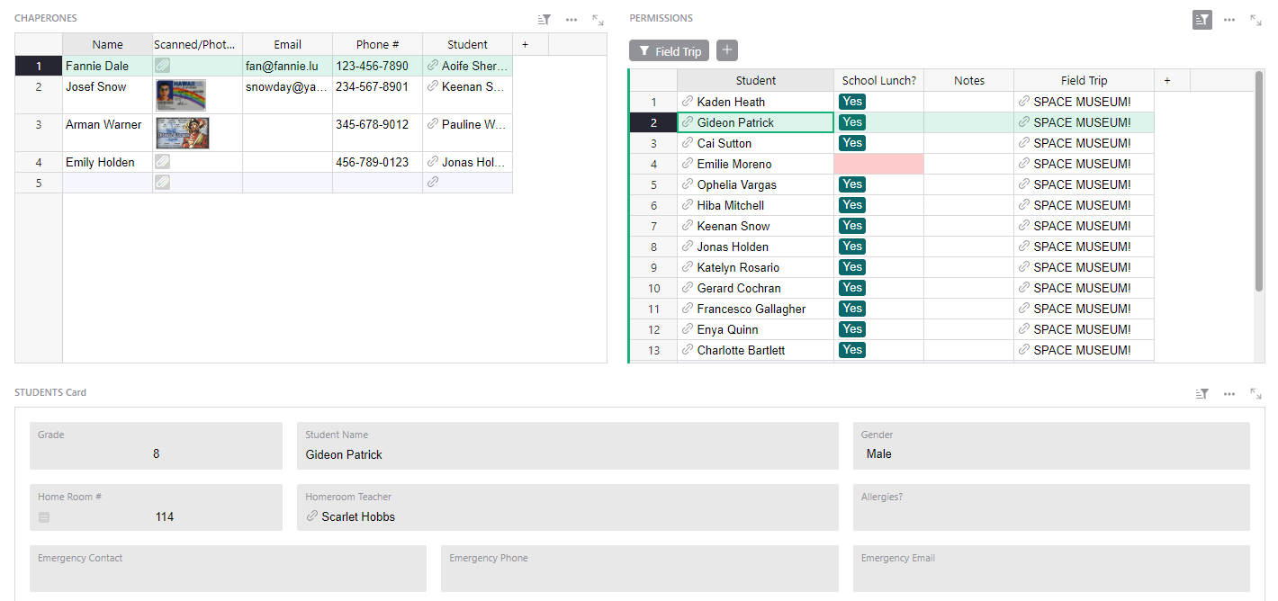 Field Trip Planner template